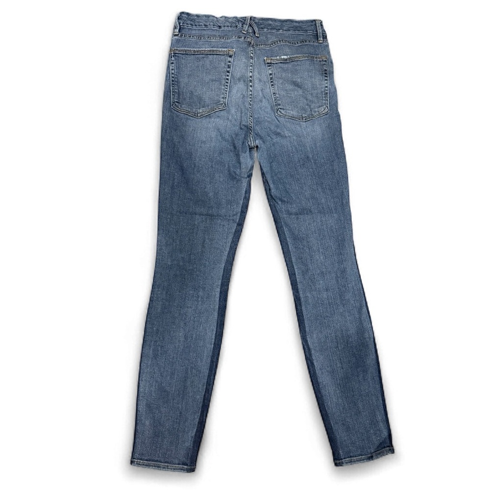 Good American Good Waist Two-Tone Skinny Jeans Blue Size 10/30 - Picture 3 of 3